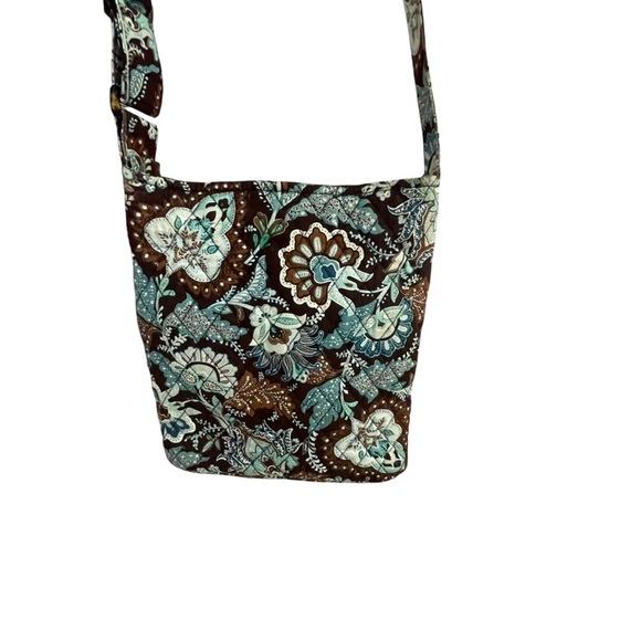 Vera Bradley Crossbody Bag Purse Floral Quilted Front Zip Pocket - Picture 2 of 4